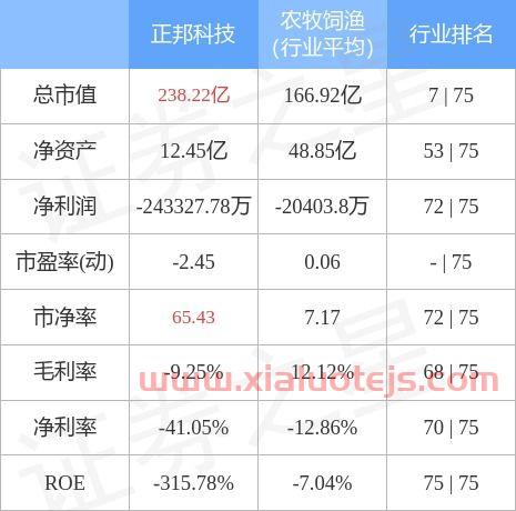 正邦科技股票