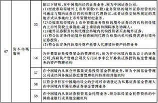 金融服务业负面清单（金融行业负面清单）